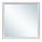 Contemporary Home Living Wooden Framed Dresser Wall Mirror - 36" - White